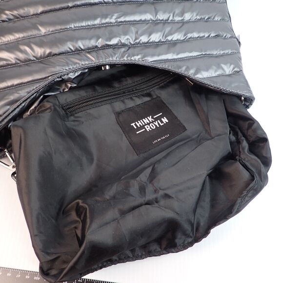 Think Royln Hobo The Beverly Pearl Gray Puffer Bag - Picture 7 of 13